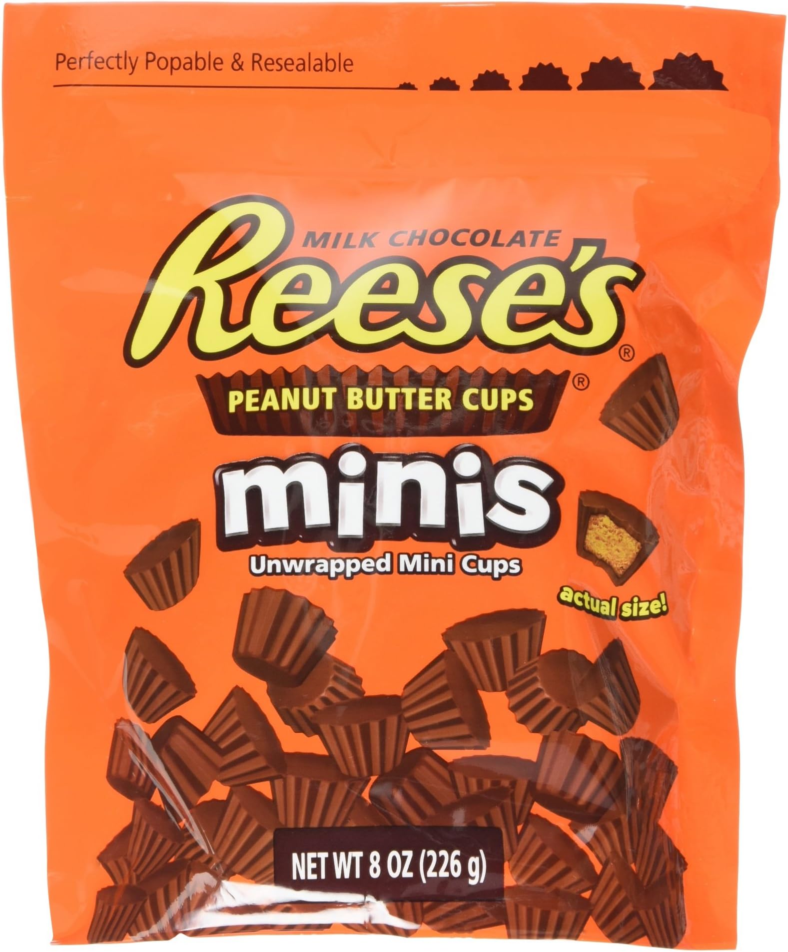 Reeses's Milk Chocolate Peanut Butter Cups Minis 8 oz