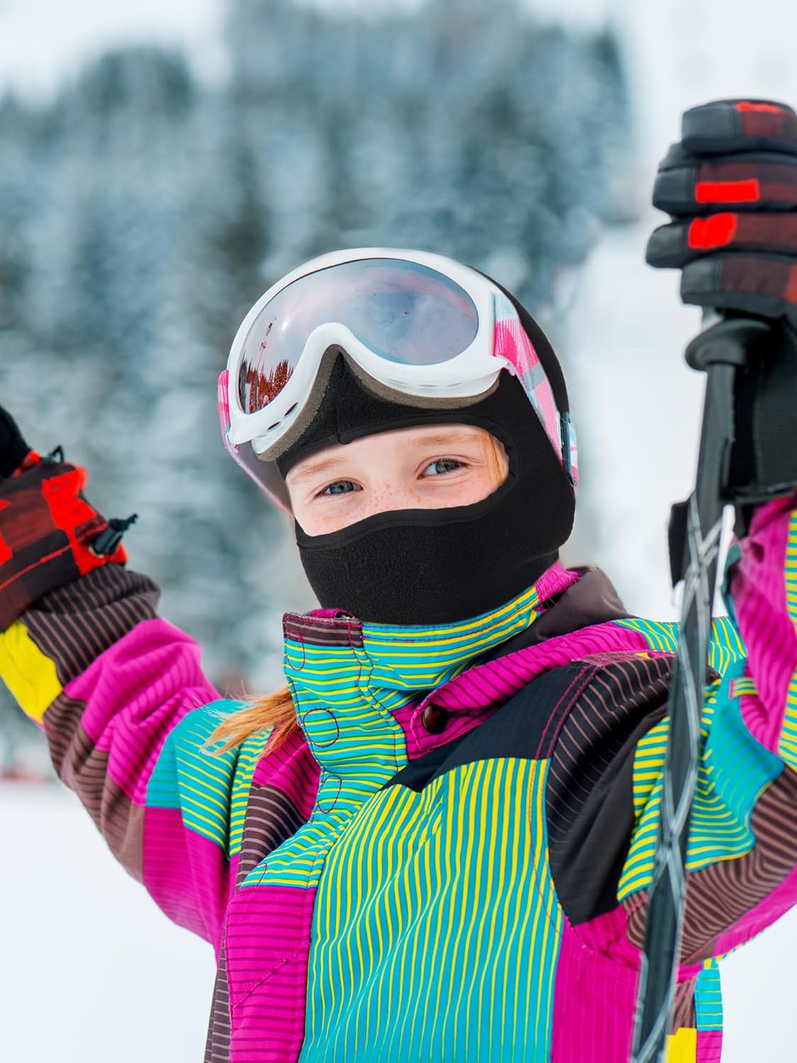 Geyoga Kids Balaclava Ski Mask Winter Face Mask Windproof Neck Warmer Gaiter for Toddlers Boys Baby Cold Weather - Image 4