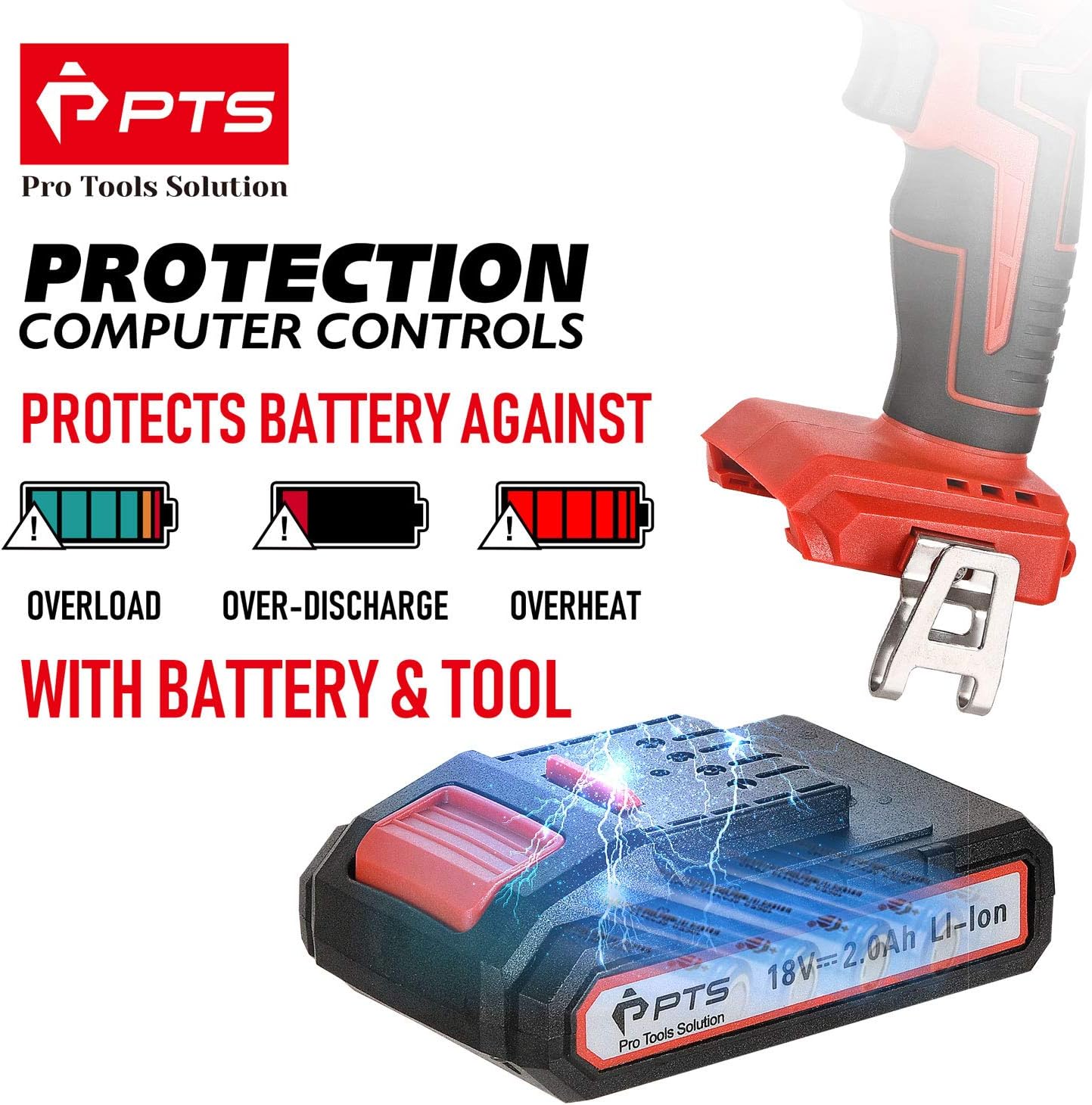 Exclusive Discount 50% Price PTS ​Cordless Hammer Drill Impact Driver - Brushless 18v Electric Power Tools 21V MAX- Hammer Function and Auxiliary​ Handle ​for Total Control (Brushless)