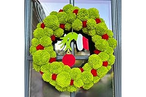Add A Touch of Festive Cheer: Christmas Front Door Wreath Green