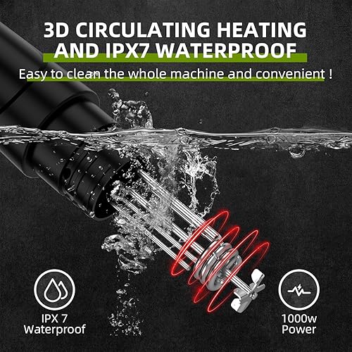 Miniatura 5 de Zionheat Sous Vide Machine-Suvee Cooker (Wifi) - Cocina de precisión Sous Vide-1000 W, calentamiento rápido, inmersión térmica, pantalla táctil