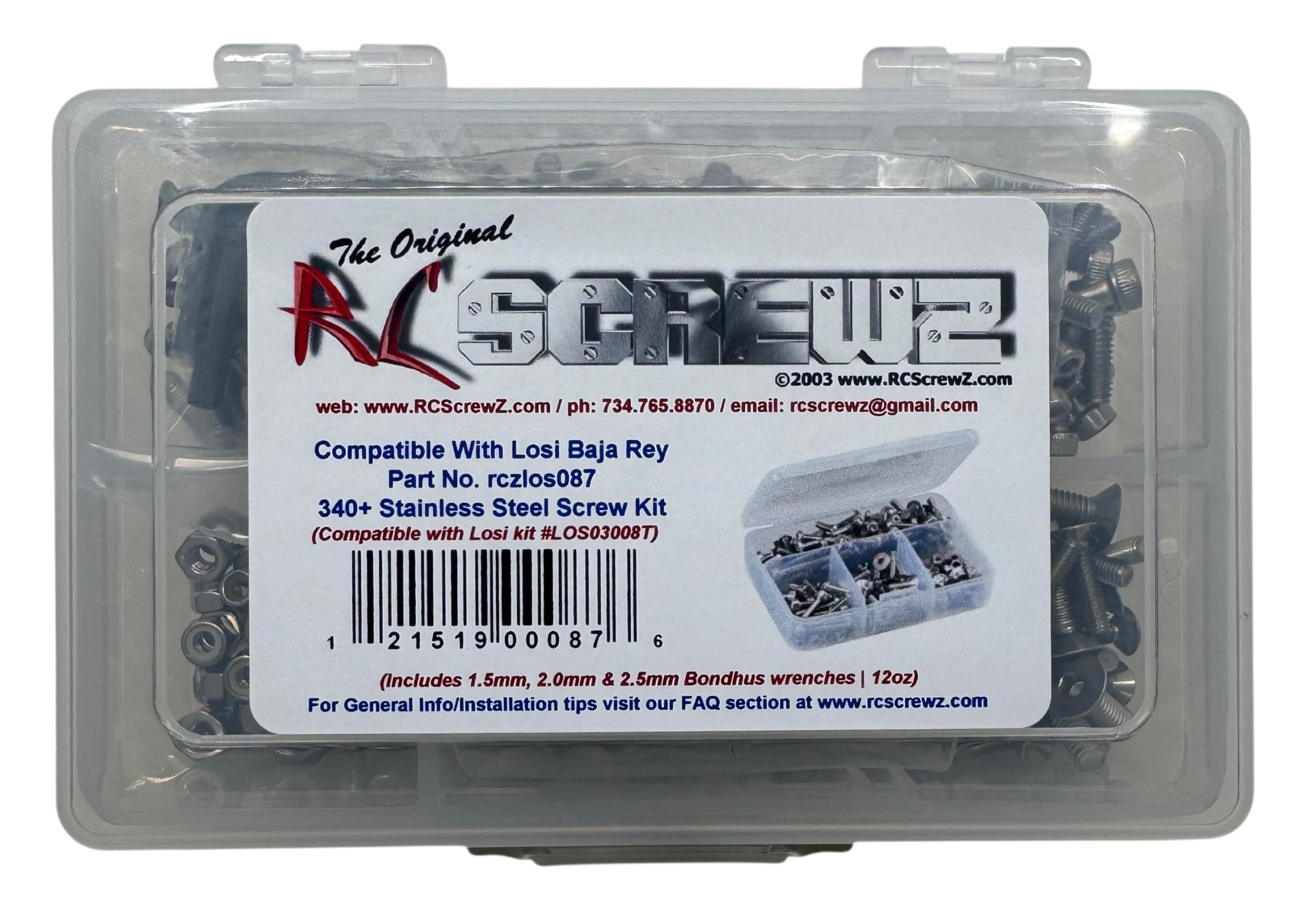 LOS112 - Compatible With Losi DBXL-E 1/5th (#LOS05012) Stainless Steel Screw Kit - Foto 10