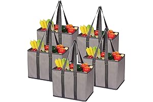 5 Pack Fabric Bins Reusable Grocery Bags
