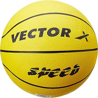 Vector X Speed Indoor/Outdoor Basketball with Air Needle Rubber Material, for Women Men Youths (Color : Yellow , Size : 7 )-picture-43