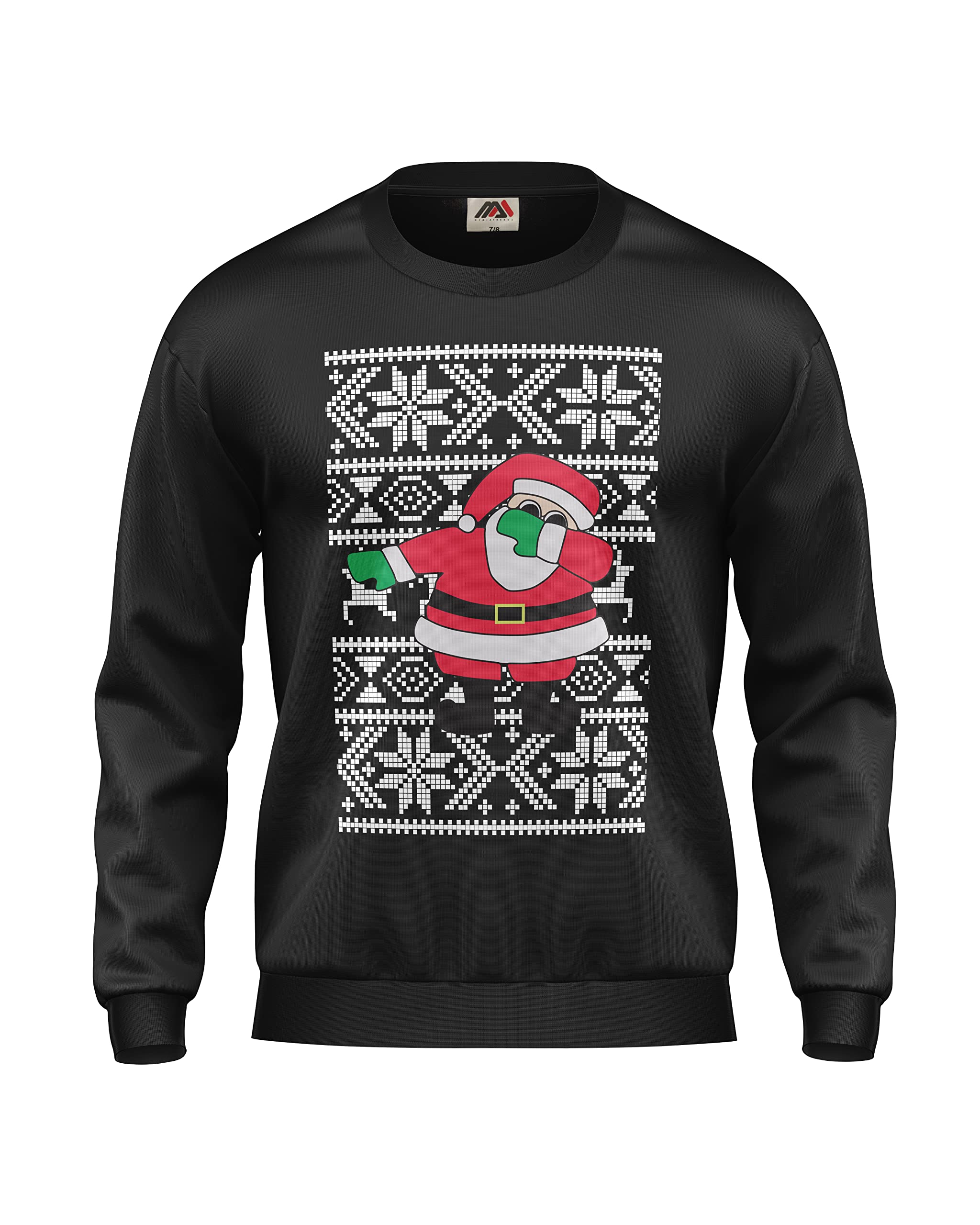 mymixtrendz Unisex Kids Ugly Christmas Dabbin Sweatshirt Elf Santa Ho Ho Reindeer Novelty Vintage Retro Jumper Xmas Age 7-13