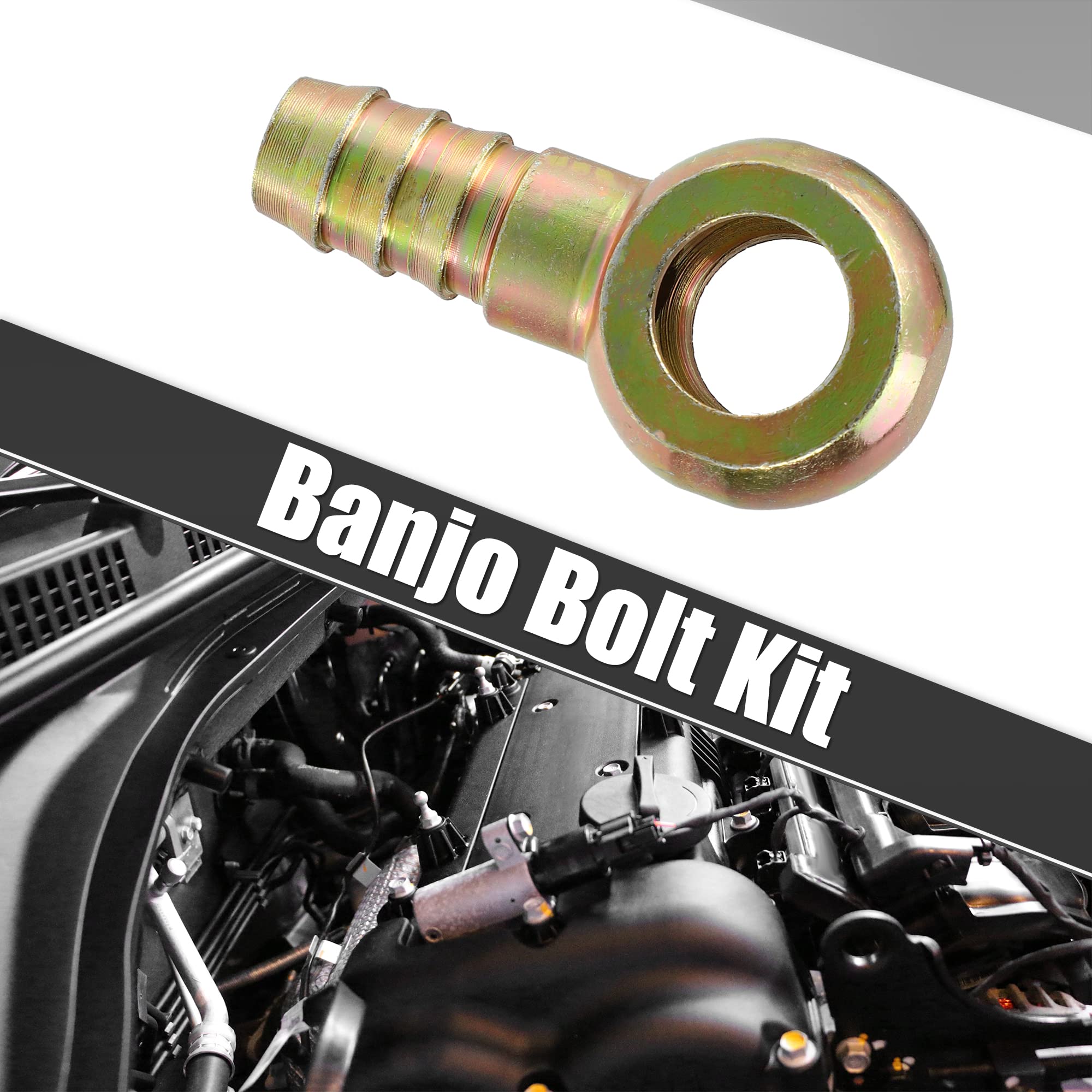 3/8" Barb Banjo Fitting Kit - 14mm X 1.5 Thread For Turbocharger Oil/Coolant Lines