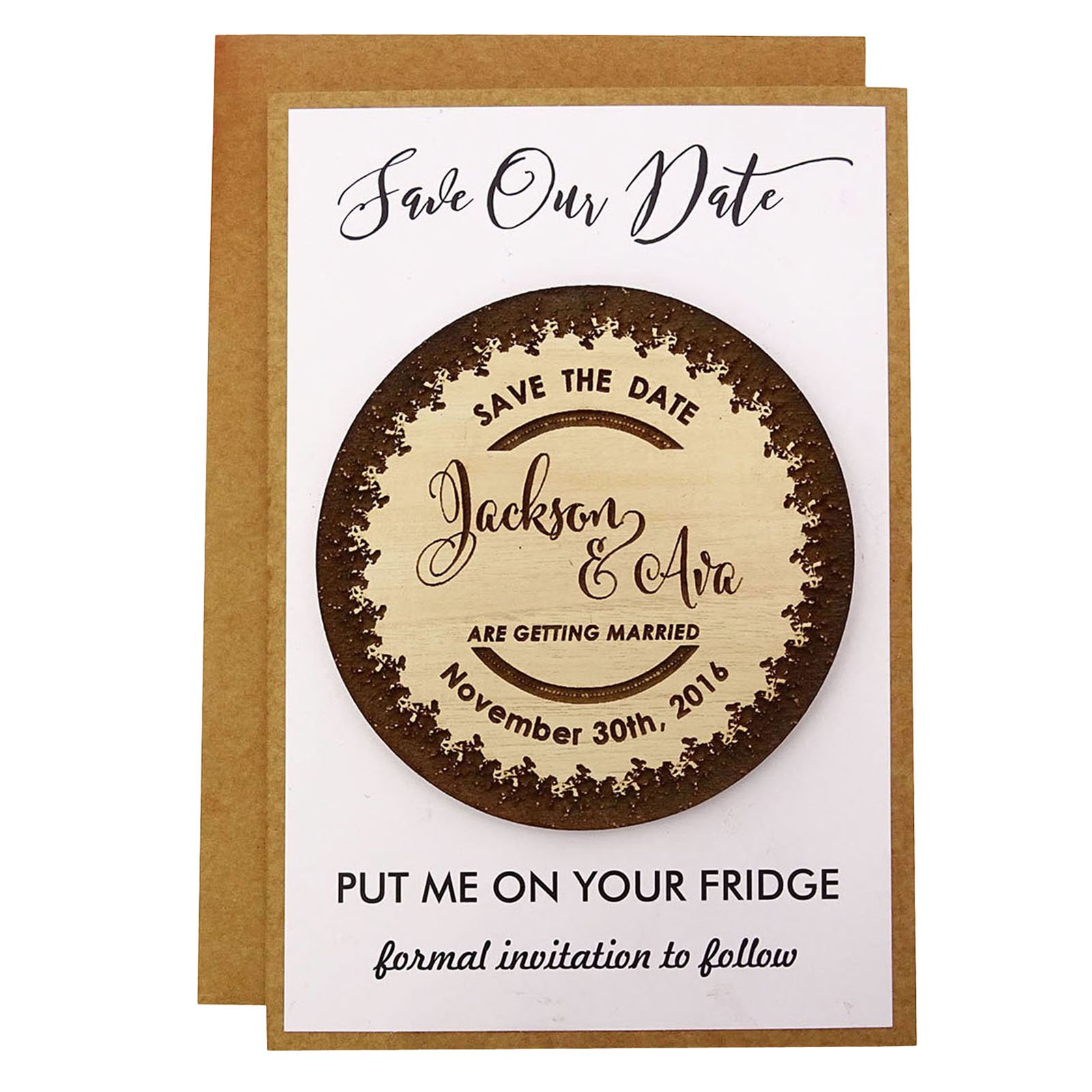 Darling Souvenir Rustikale Hochzeit Abwehr das Holz Magnet 30 Individuelle Gravur Holz Magnet Personalisierte Geschenke