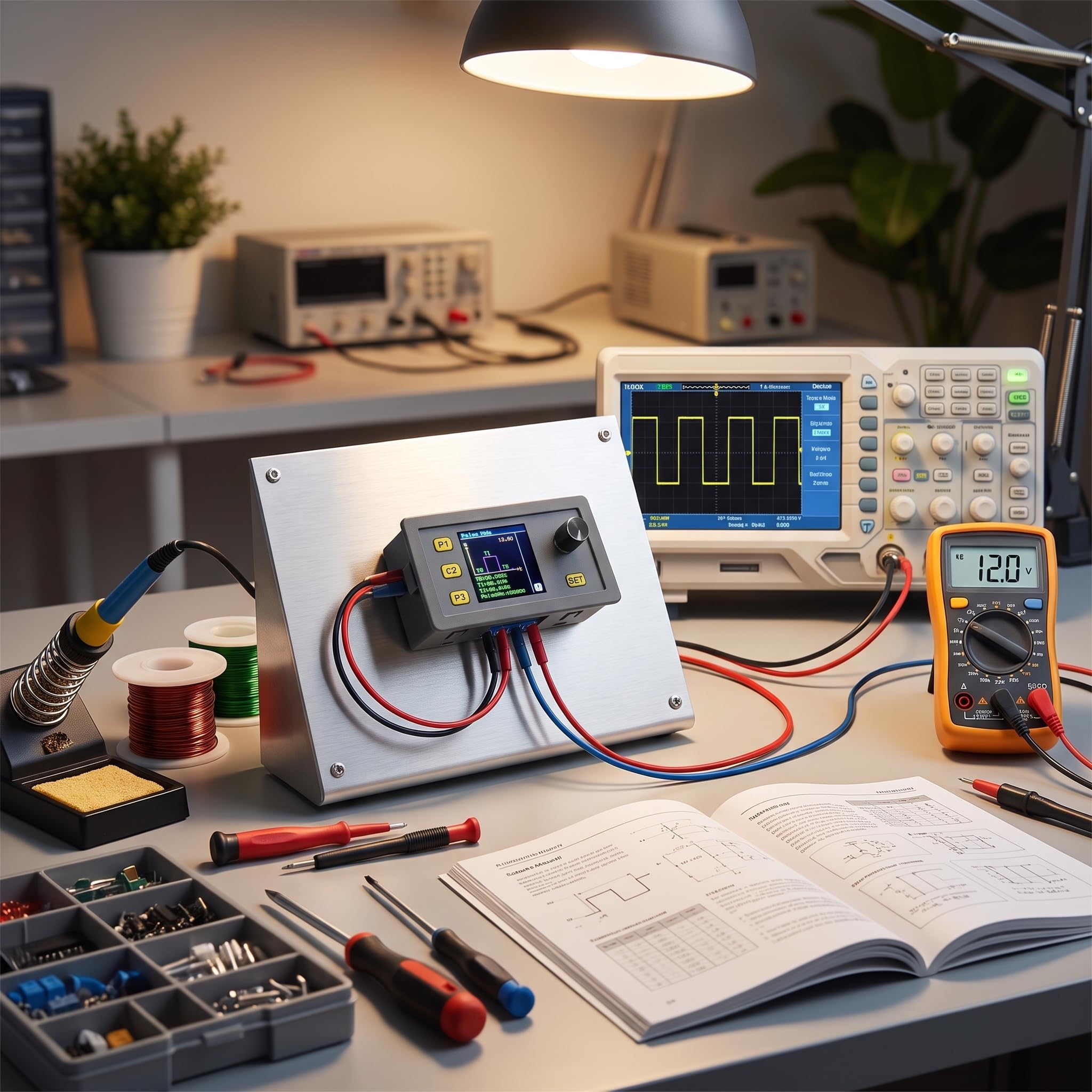 Générateur de Signaux PWM 4-20mA 2-10V, Fréquence Réglable 1-150kHz, Tension 1-24V, Module Multifonctionnel WSFG-06, 79x43x41mm