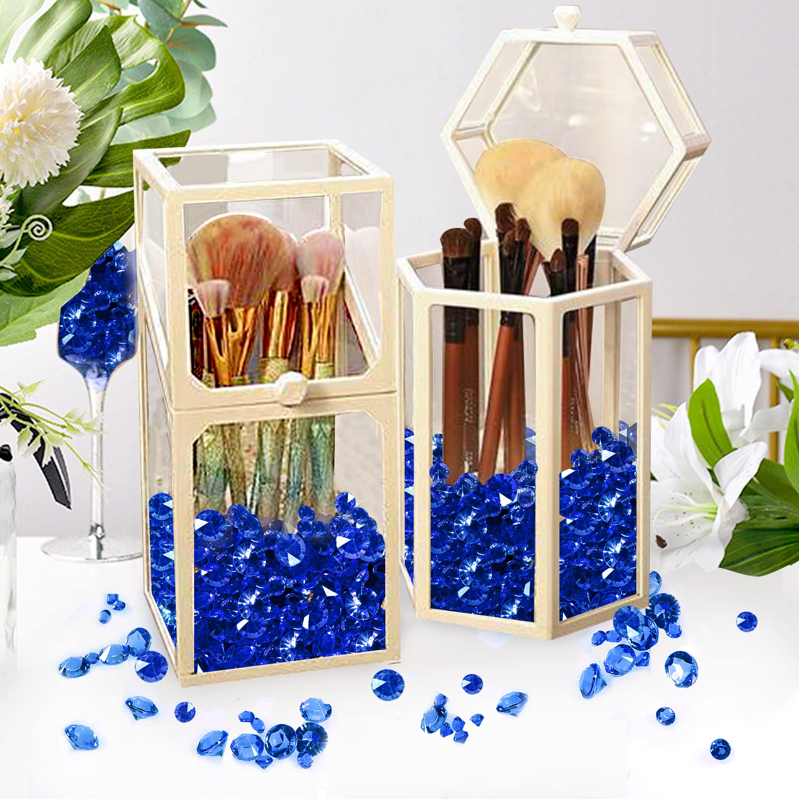 TOAOB 5000pcs Cristaux Acrylique Diamants En Forme De Diamants Or