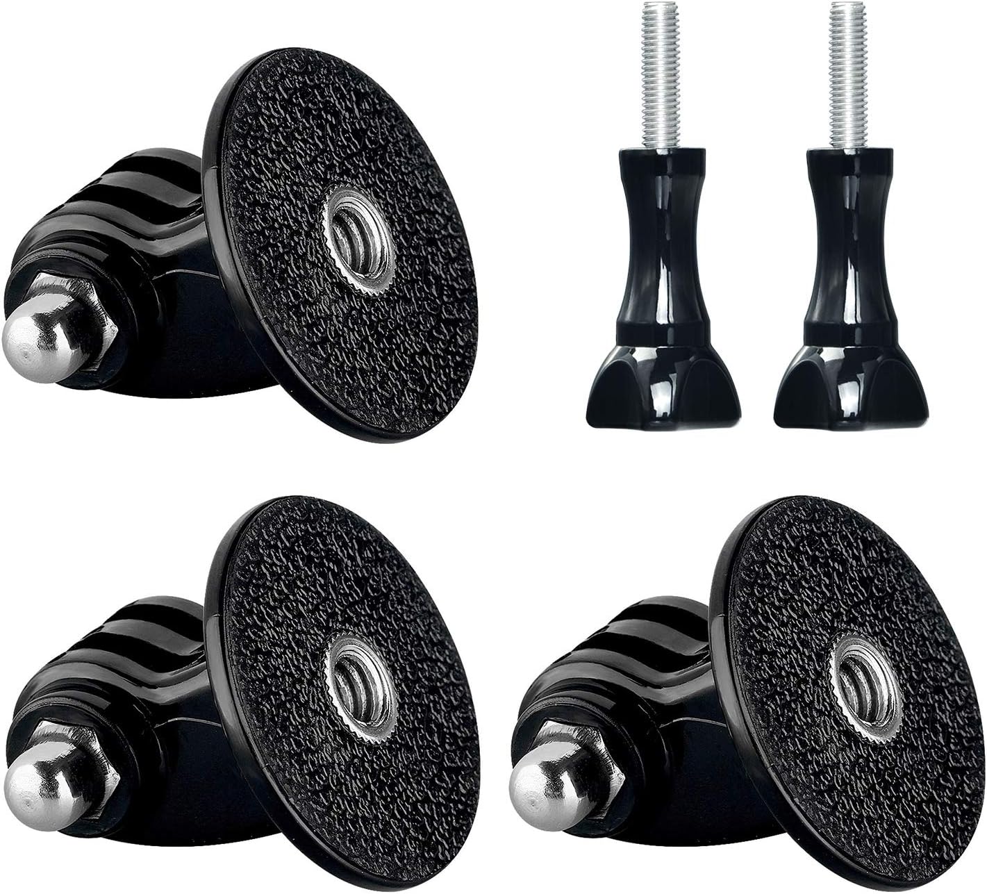 SametopTripod Mount Adapter Screw Mount Compatible with GoPro Hero 13, 12, 11, 10, 9, 8, 7, 6, 5, 4, Session, 3+, 3, 2, 1, Hero (2018), Fusion, Max, DJI Osmo, Sjcam, Xiaoyi Action Cameras (5 Packs)