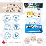 Egg White Protein Powder by Muskoka Mornings (500g) | 25.5g of Protein per 30g Serving | Gluten, Dairy & Sugar Free, Low-Carb | Keto, Paleo & Diabetic-friendly, Vegetarian | Unflavoured