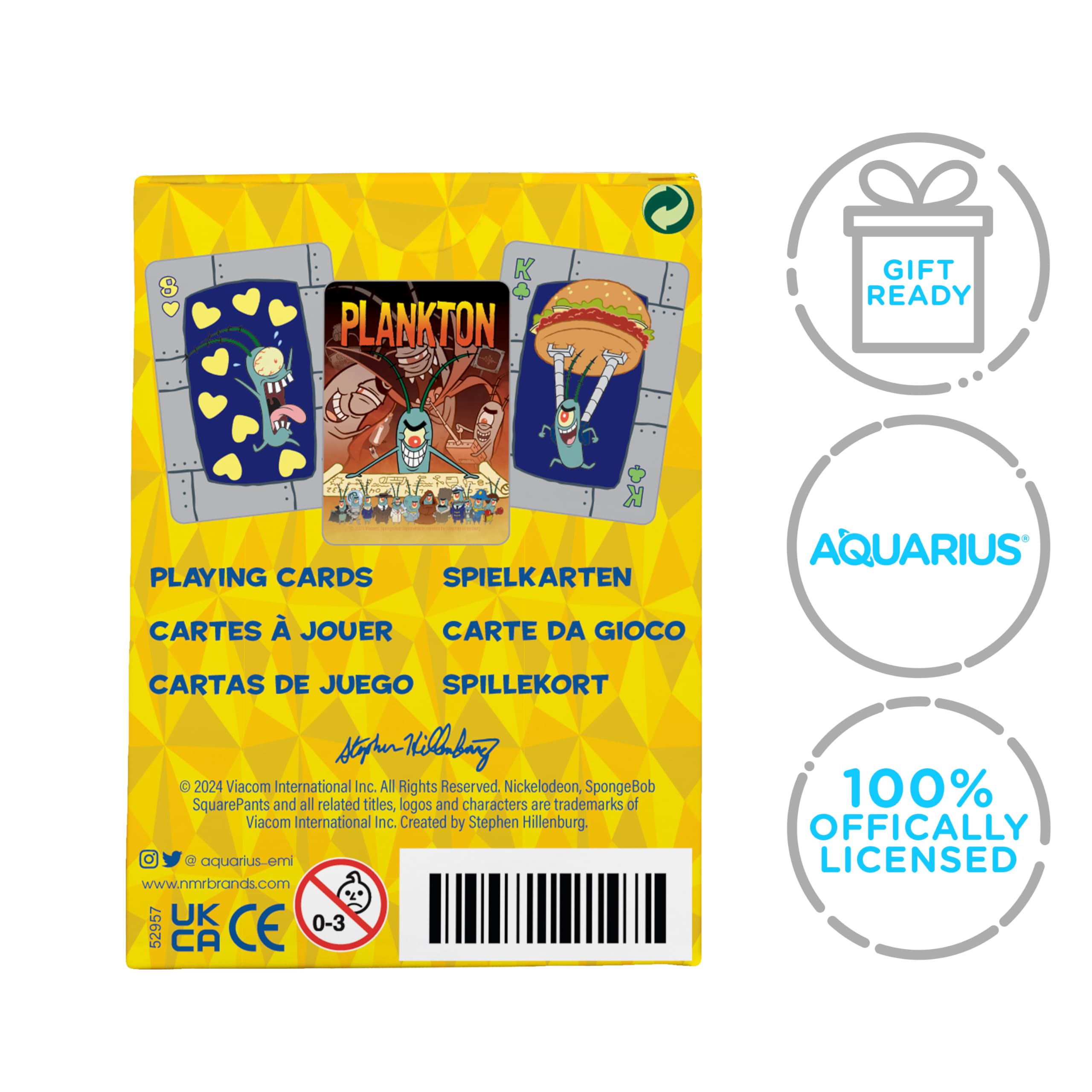 Amazon.com: Aquarius Spongebob Plankton Playing Cards – Plankton Themed Deck  of Cards for Your Favorite Card Games