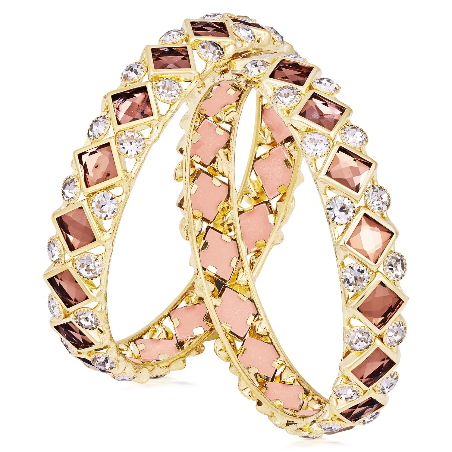 Sukkhi Exquitely Gold Plated Bangle Set For Women (Set of 2) (B103709_2.6) (B0BSFR31YT) Amazon Price History, Amazon Price Tracker