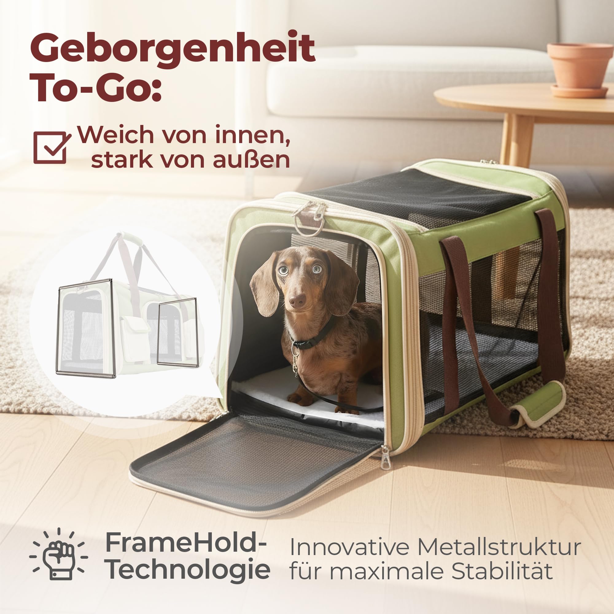 Katzentransportbox Hundetasche Kleiner Hund bis 10 kg [Faltbar] Transportbox Katze Hundebox Hundetragetasche Hundetransportbox Auto | Tragetasche aussuchen