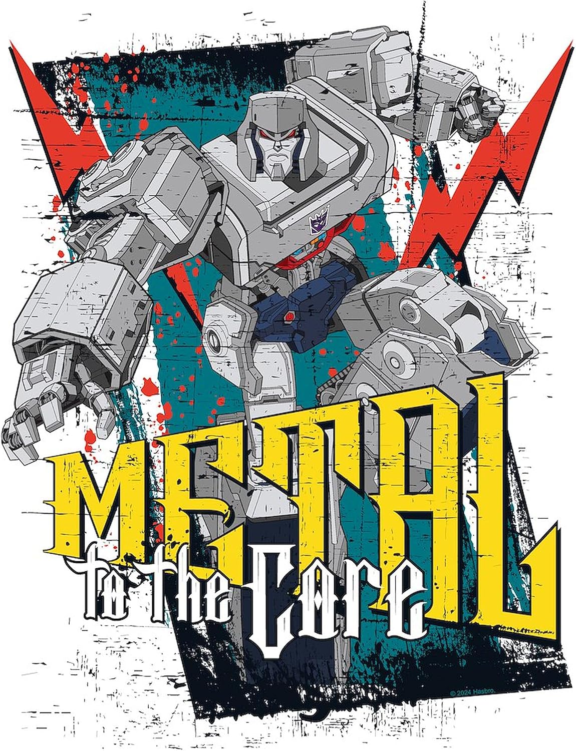 CafePress Transformers Megatron Metal Sticker Square Bumper Sticker Car Decal