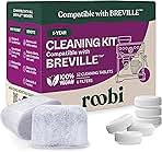 Breville Compatible Espresso Machine Cleaning & Maintenance Kit. Includes 52 Breville Cleaning Tablets and 6 Water Filters. Carbon Neutral. 1 Year Supply.