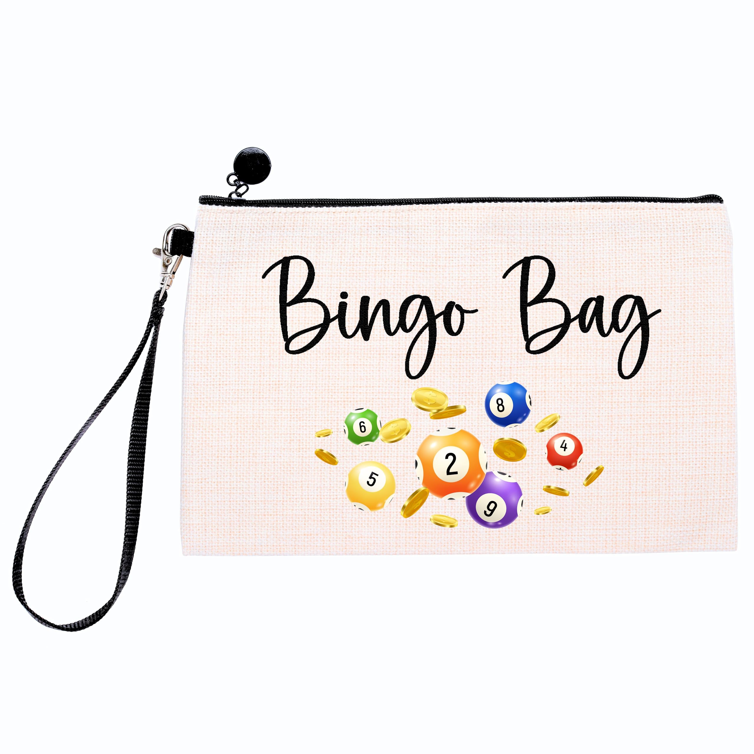Linen Bingo Bag Gift | Bingo Dabbers Pens Case