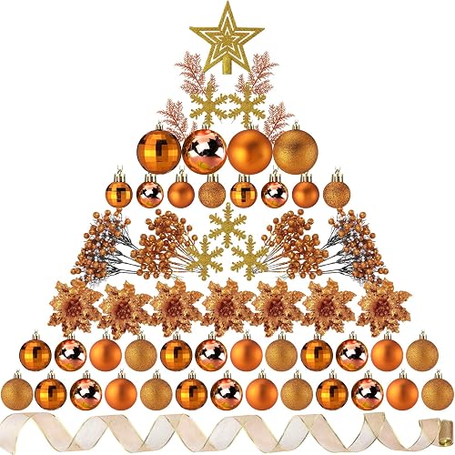 Sratte 94 Pcs Christmas Tree Decorations Set, Christmas Tree