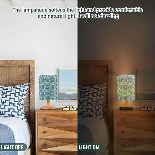 Miniatura 5 de Flower Abstract Circle Bedside Lamp Bedside Table Lamps Electric Table Lamp for Study College Dorm Bar