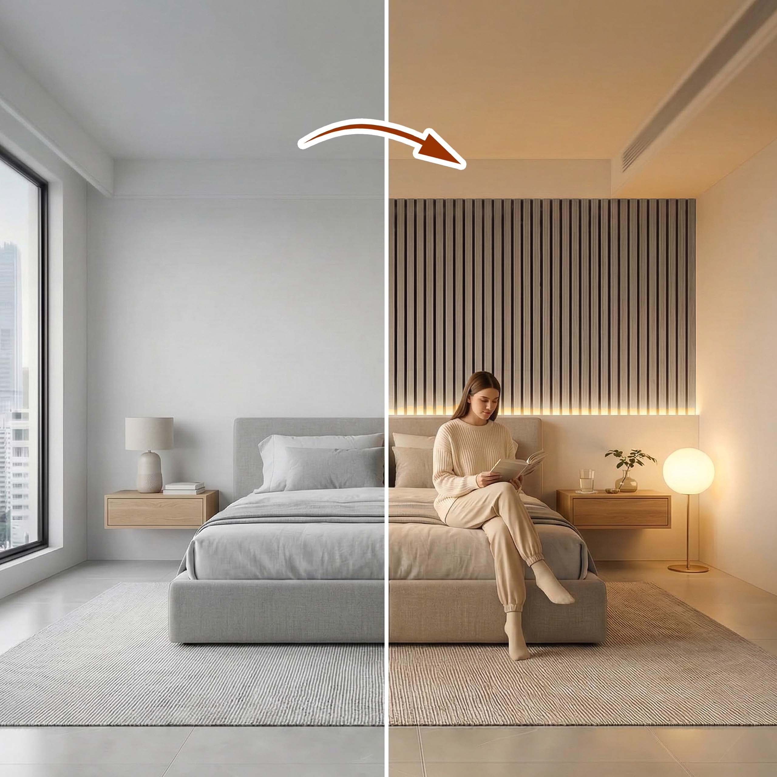 Relaxdays Lot de 2 Panneaux acoustiques, 120 x 60 cm, Isolation Acoustique et revêtement Mural, placage en chêne, Gris foncé