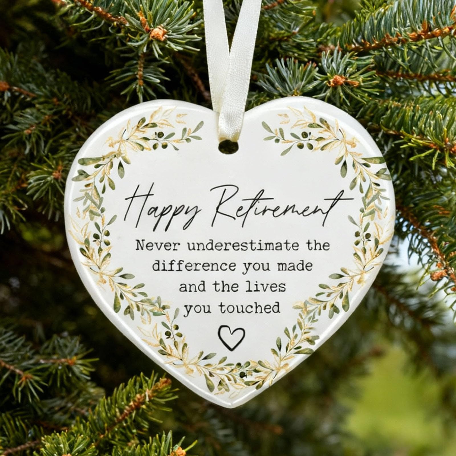 VGRDTW Retirement Gifts for Women, Retirement Gifts, Floral Design Hanging Plaque Keepsake for Retiree, Coworker, Teacher, Nurse, Friend, Elegant Party Décor