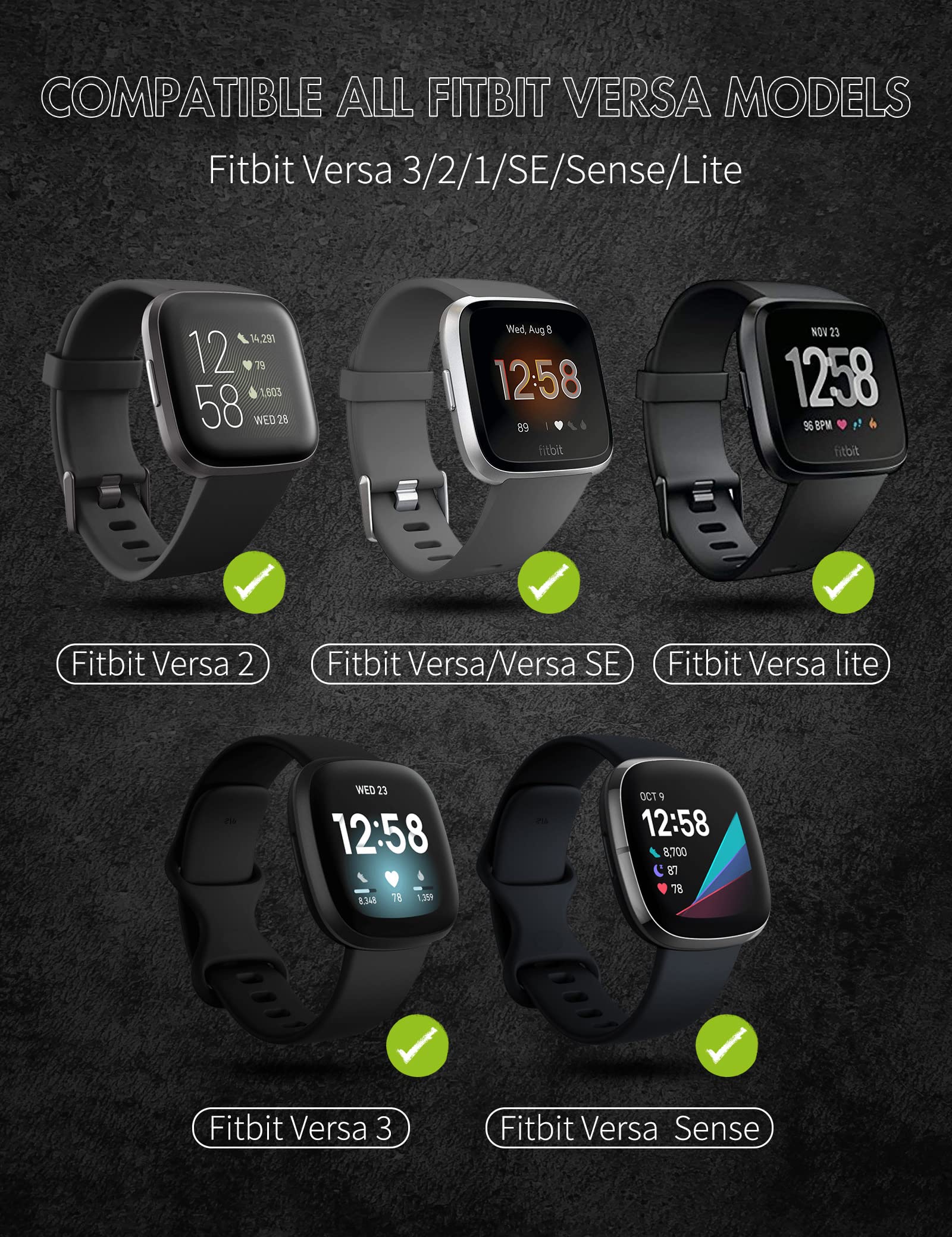 Amazon.co.jp: Fitbit sense2 バンド fitbit versa3 /versa4 ベルト 