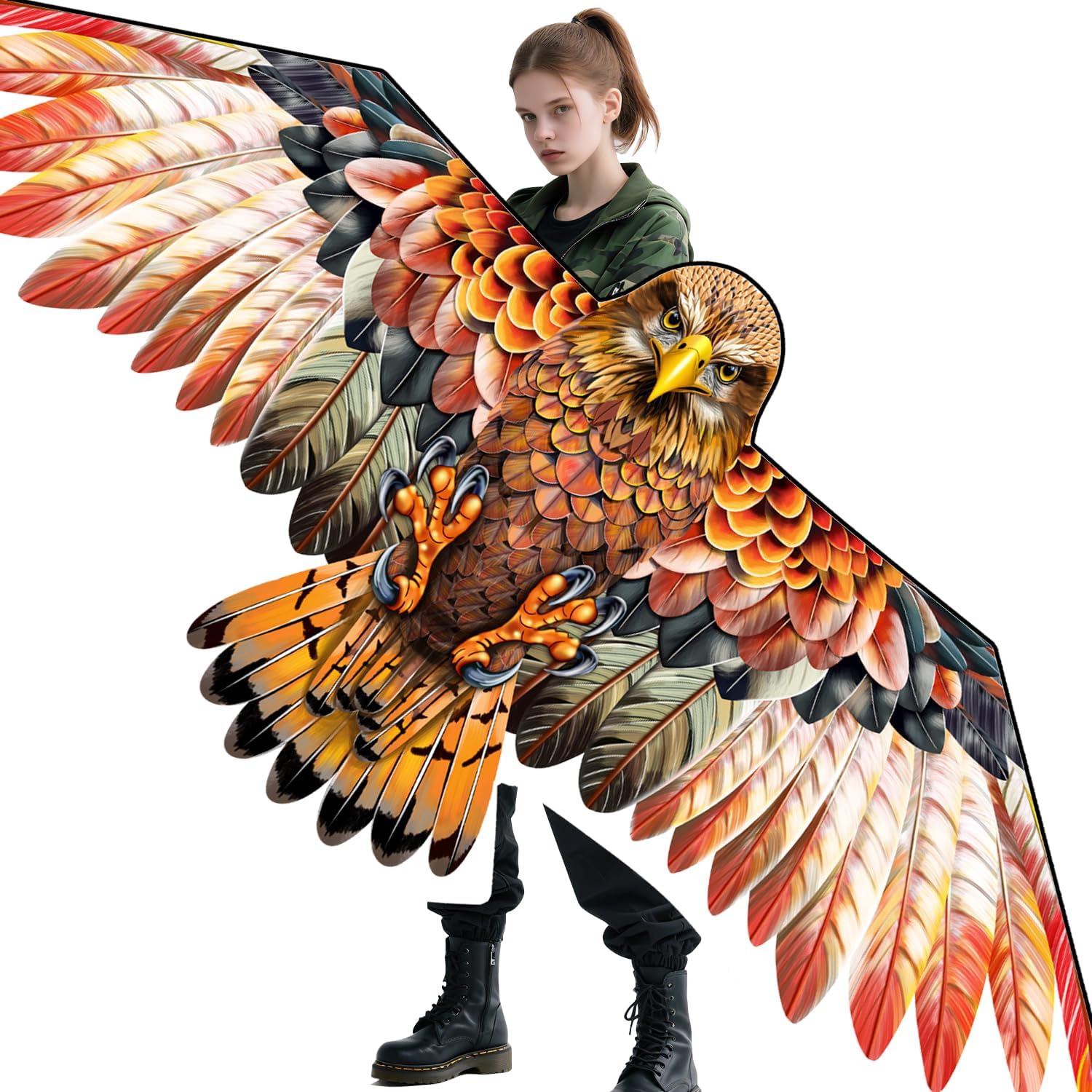 Bald Eagle Kite for Adults & Kids, Professional Durable Kites for Beginners, Outdoor Activities, Beach & Park - Easy Fly Kites Toys for Family Fun