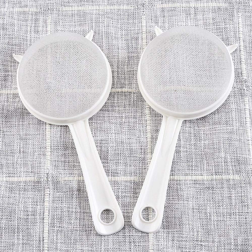 Tamiz de Cocina de Mano, Pantalla de plástico, colador de Hojas de té de Malla, tamiz de harina, colador, Accesorios de Cocina。