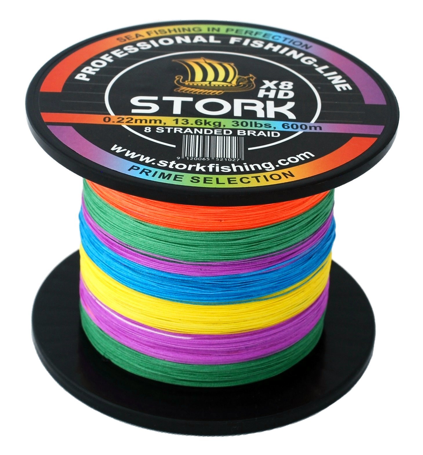 Stork HDx8, 8-Fach geflochtene Premium Angelschnur 600m