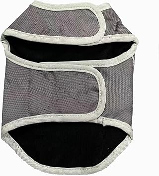 Dog Anxiety Jacket- Keep Calmig Vest Thunder Coat with D-Ring and Training Handle for Smaller Dogs(Grey)