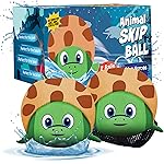 Activ Life 2 Pack Skip Balls, Water Toys for Kids, Friends, Family at Swimming Pool, Beach Games, Fun Gifts for Teens (Sea Turtle)