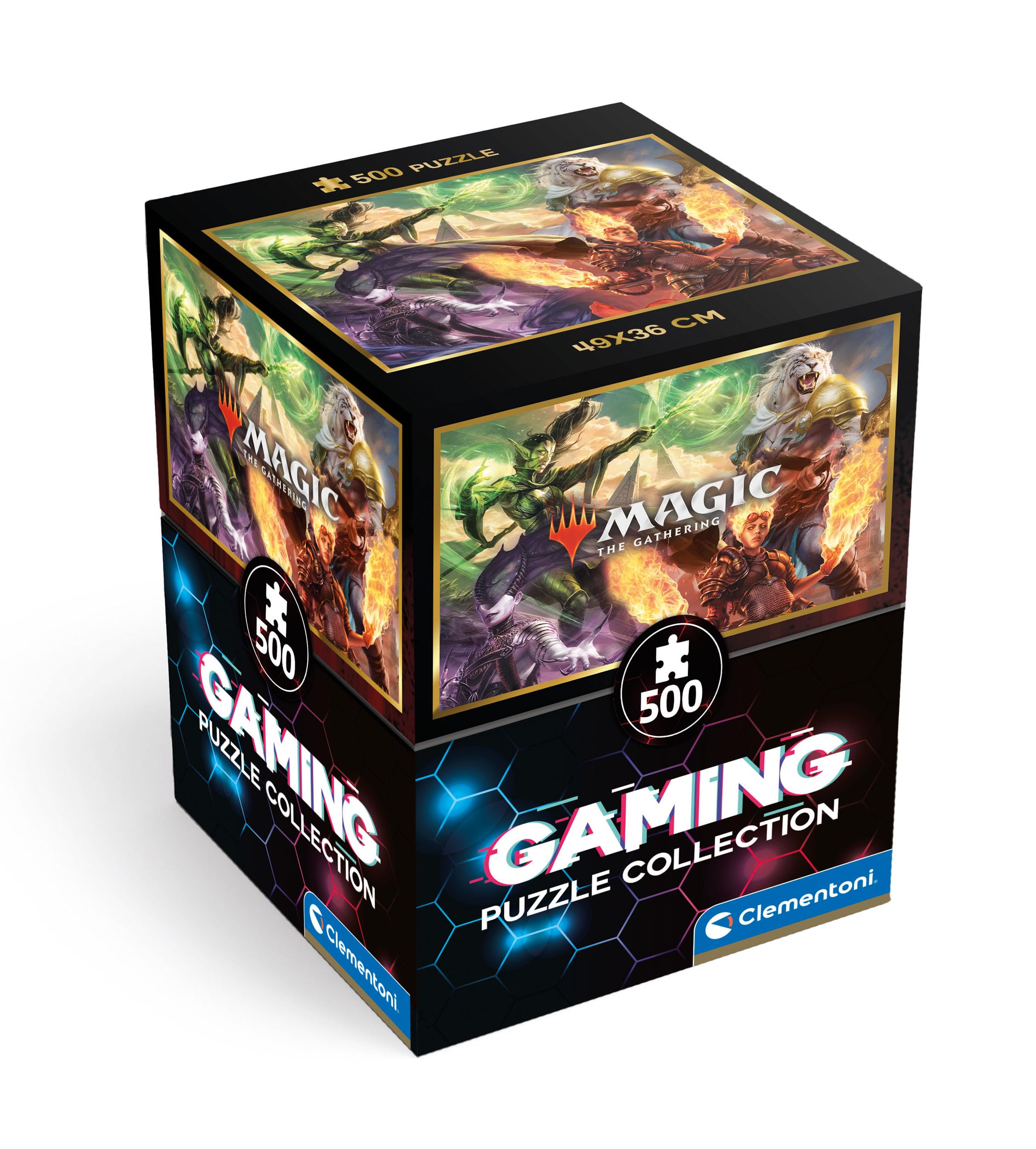 Clementoni Jigsaw Puzzle Cube Magic The Gathering 500 Pieces - Gaming Collection Puzzle For Adults 14-99 Years, Gift For Men/Women, Game, Made In Italy, 35564