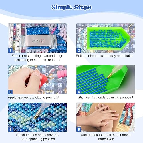 EOBROMD Kits de pintura de diamante de búho para adultos, kits de pintura de diamante 5D para principiantes, pintura de animales con puntos de