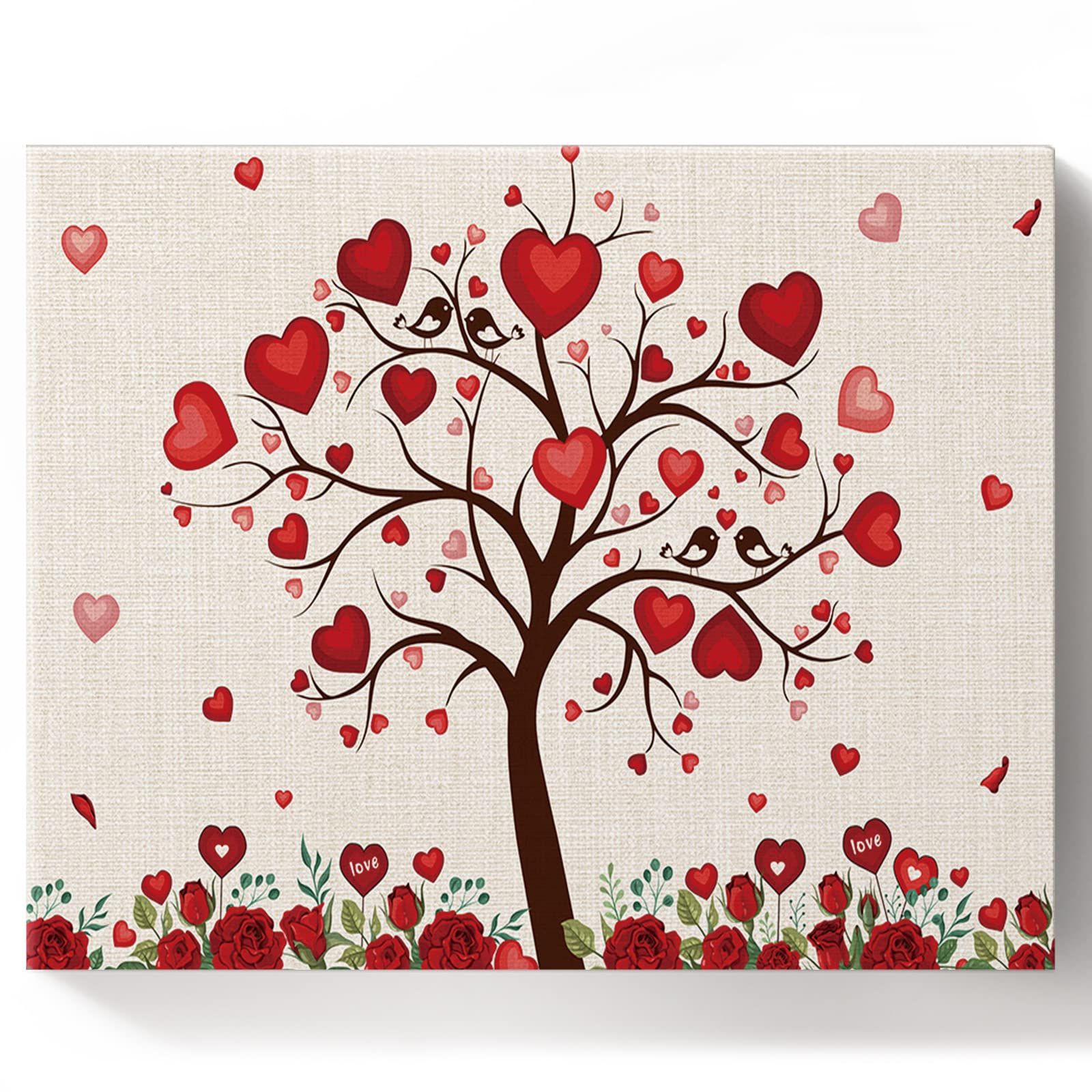 Kit De Pintura Por Números ABEUTY - Rosas En Cúpula De Vidrio, 16x20 Pulgadas, Lienzo Y Pinturas Incluidos