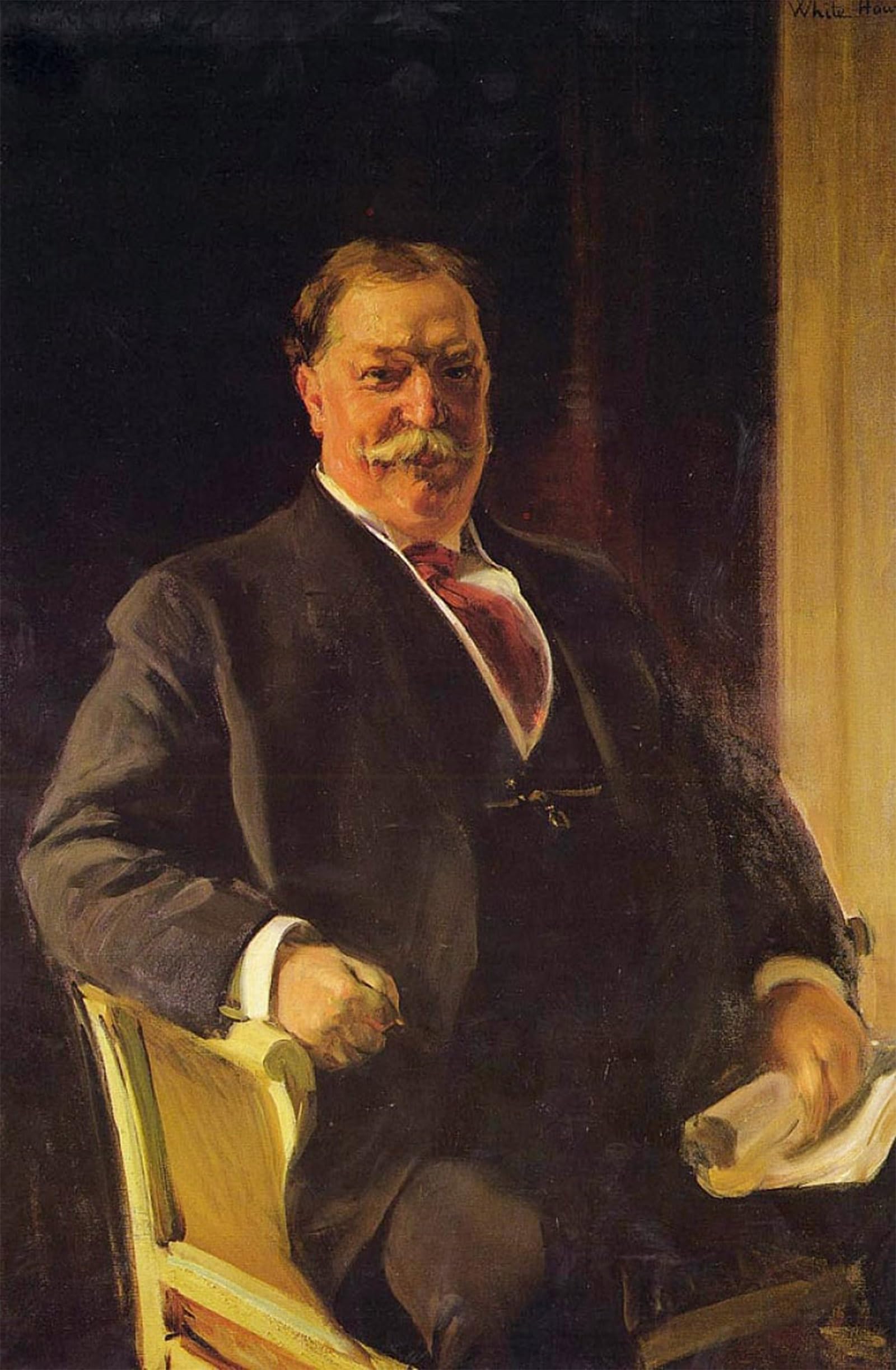 ARTXLXXBN Famous Painting Canvas Artwork Graffiti Print Portrait of Mr. Taft President by Joaquín Sorolla Portrait Canvas Image for Home Decor 60x90cm