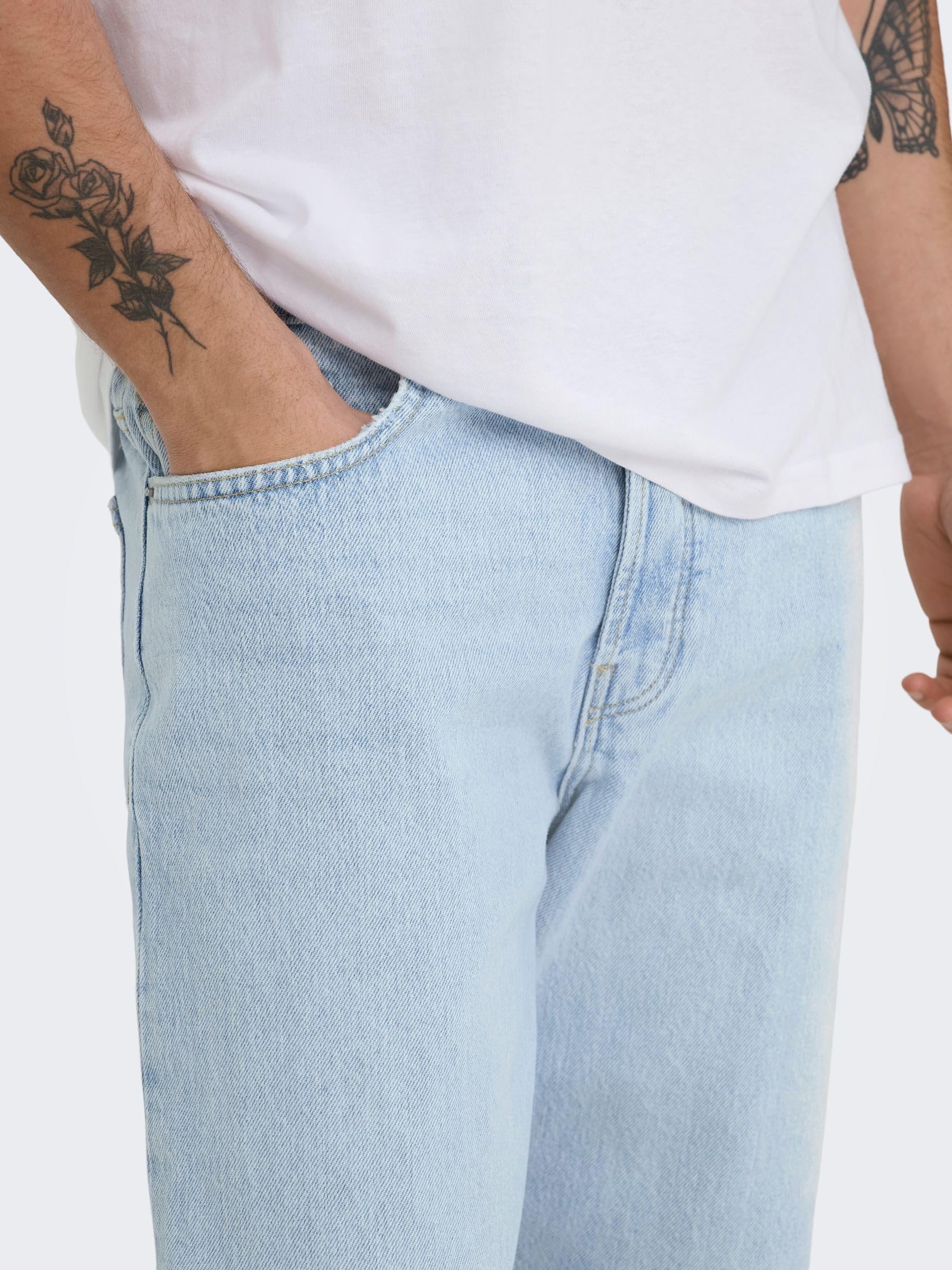 Only & Sons Loose fit Jeans ONSEDGE Mid Rise Straight Fit Jeans
