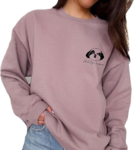Miniatura 9 de Shih Tzu Dog breed Mama Women's Long Sleeve Crewneck Shih Tzu Dog mom Sweatshirt Shih Tzu Puppy Print Graphic Shirts Pullover Tops