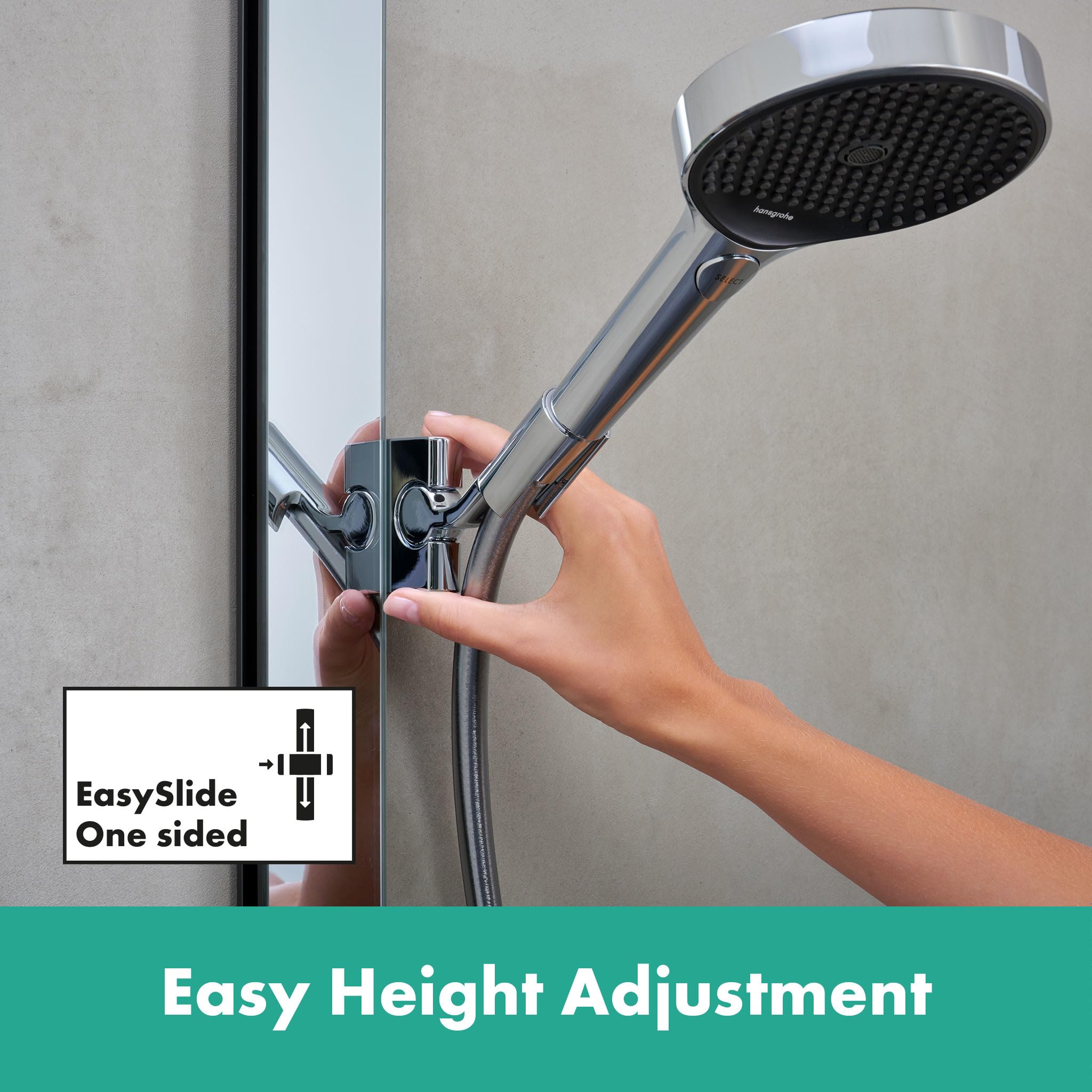 hansgrohe 26853000 Rainfinity Showerpipe 360 1jet mit ShowerTablet 350 Chrom Duschsystem