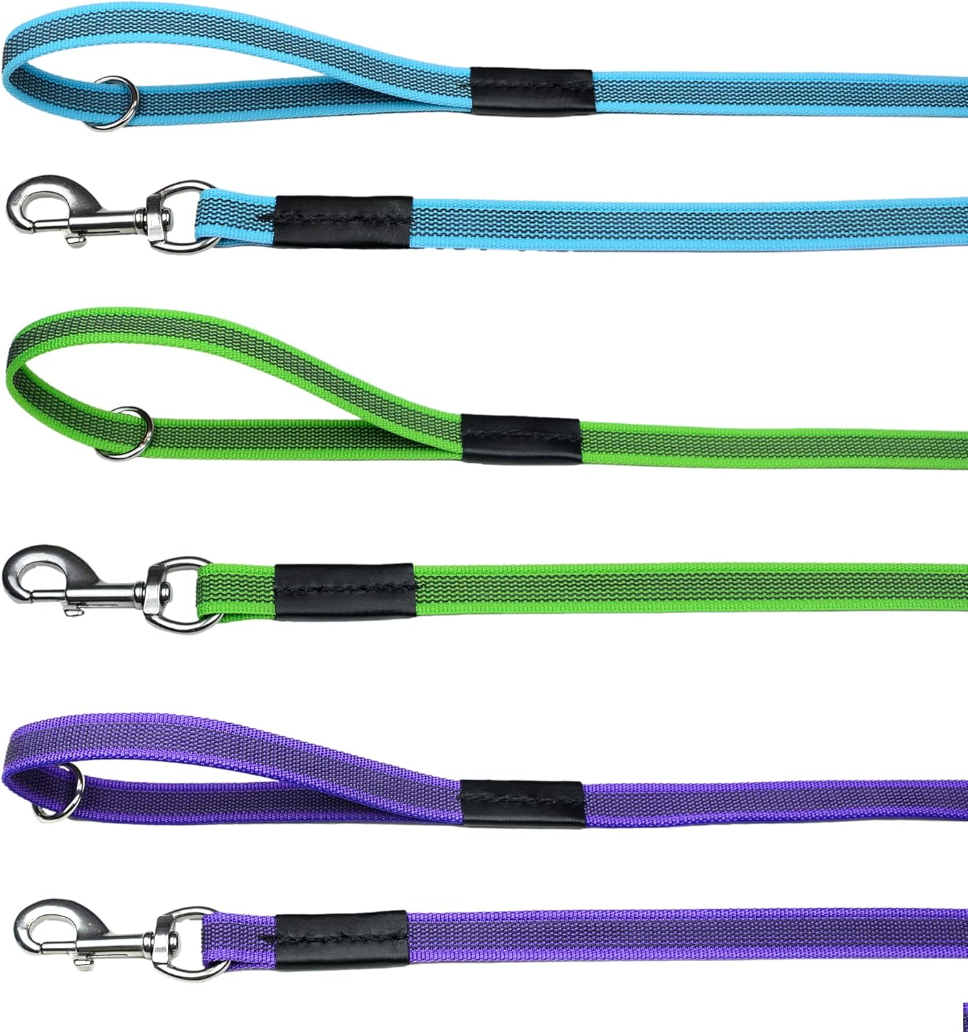 Redline K9 3/4 Inch x 6 Feet Easy Grip Dog Leash (Purple