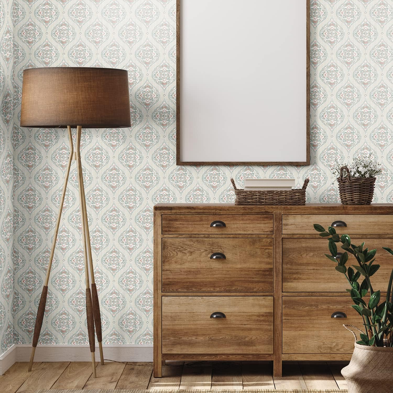 Asian Paints Folklore Design Wallpaper NonAdhesive wallcovering for Living Room, Bedroom