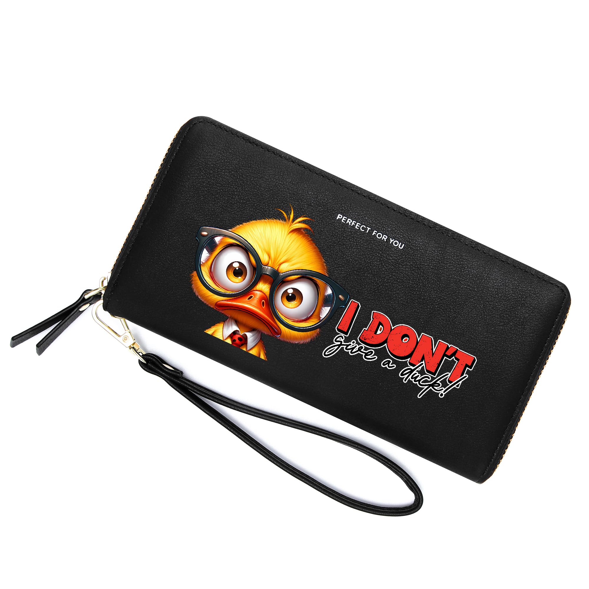 ZRTARY Customized Little Duck Women's Wallet,Mother's Day Gift for Mom,Grandmother,Birthday Gift,Thanksgiving Gift for Father Grandfather 1306p