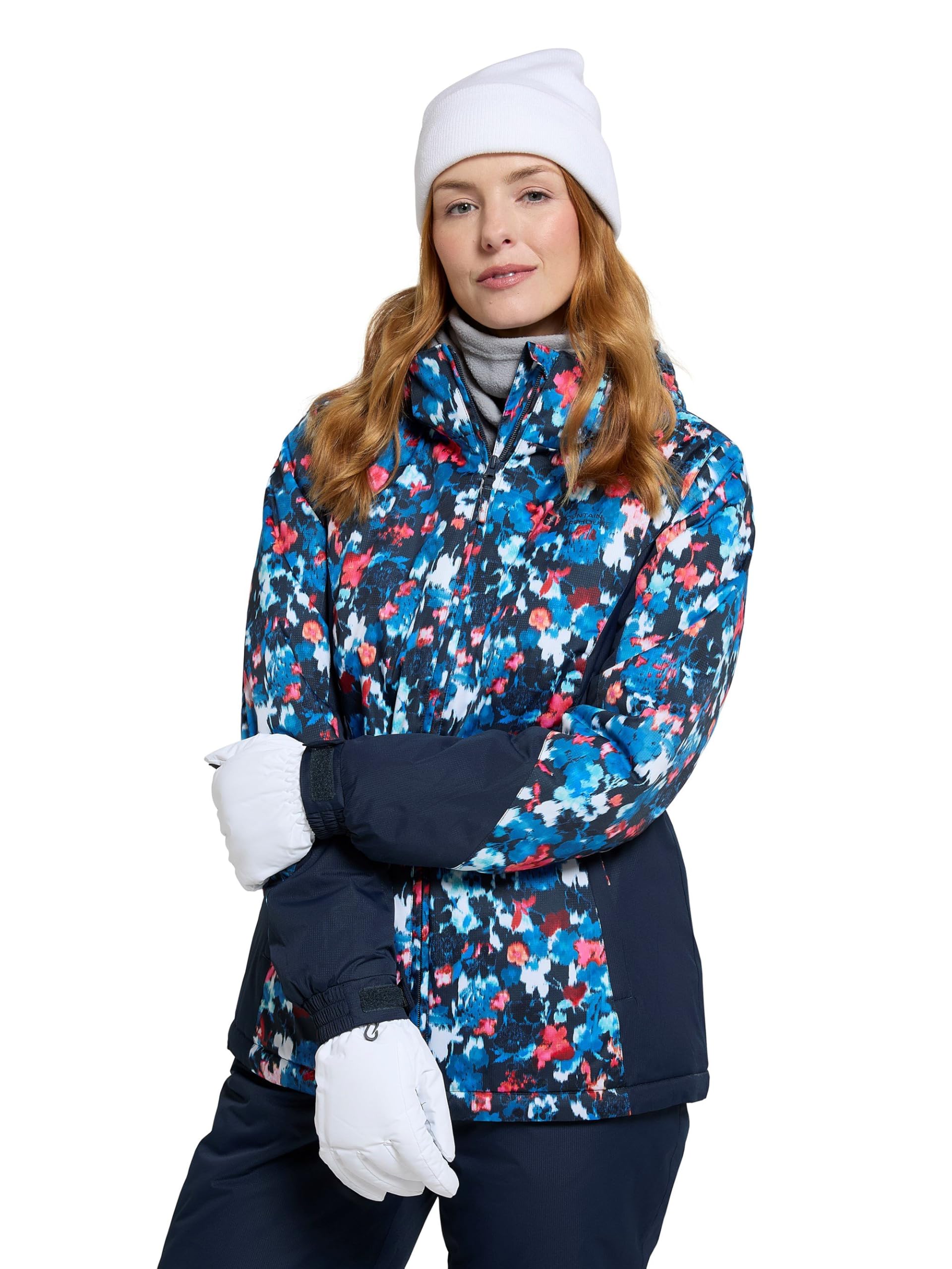 Mountain Warehouse Womens Ski Jacket & Pants Set - Padded Insulation, Snowskirt, Zipped pockets & Adjustable Hood - Best for Autumn, Winter, Outdoors & Travelling Teal Women's Size 8