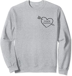 Muscle Mommy Gym Pump Cover Heart Weightlifting Sweatshirt