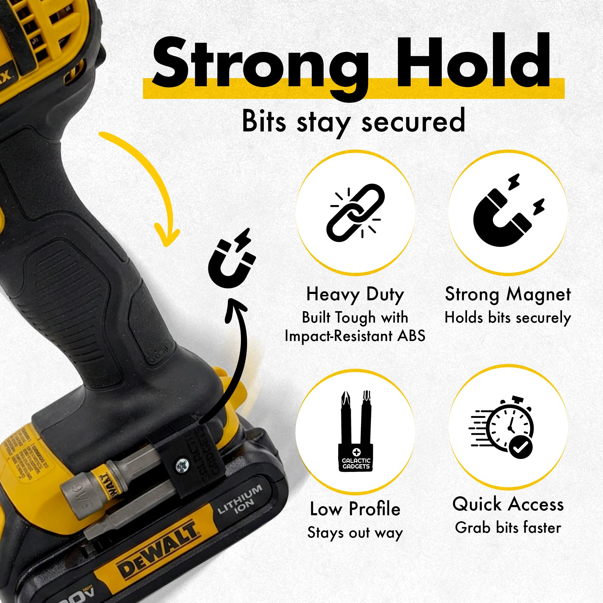 Magnetic Drill Bit Holder for DEWALT 20V - 2 Pack -5