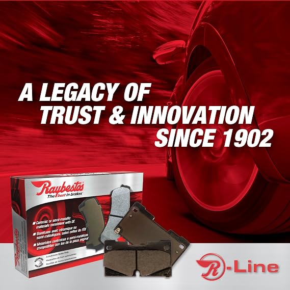 Raybestos R-Line Automotive Replacement Front Brake Pad Set for Select Acura, Honda (MGD465ACH)