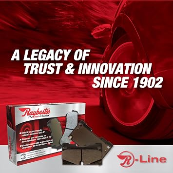 Raybestos R-Line Automotive Replacement Front Brake Pad Set for Select Acura, Honda (MGD465ACH)