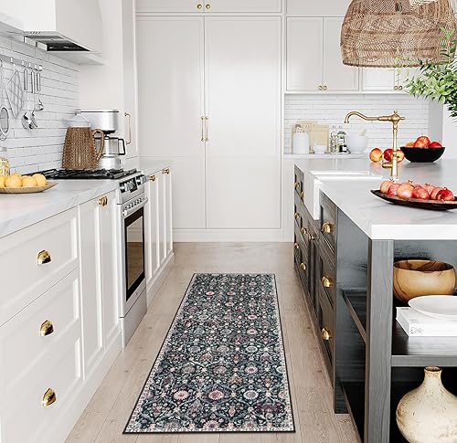 Vista 262 de Lahome - Alfombra de marroquí tejida, alfombra para cocina, pasillo, antideslizante, pasillo para entrada, pasillo de lavadero, dormitorio, 274 x