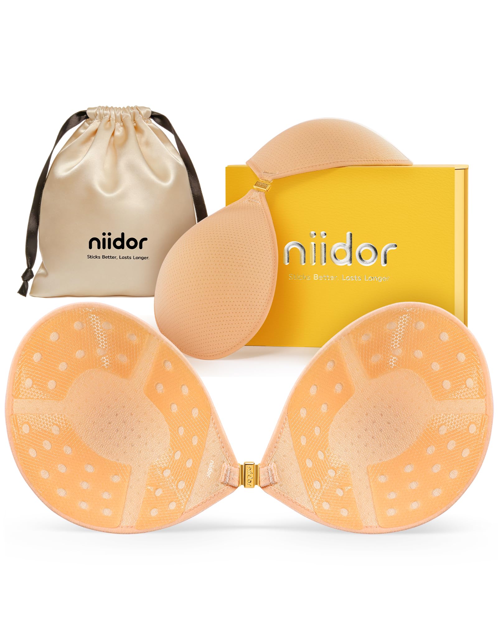 Niidor Breathable Ventilated Magnetic Sticky Bra