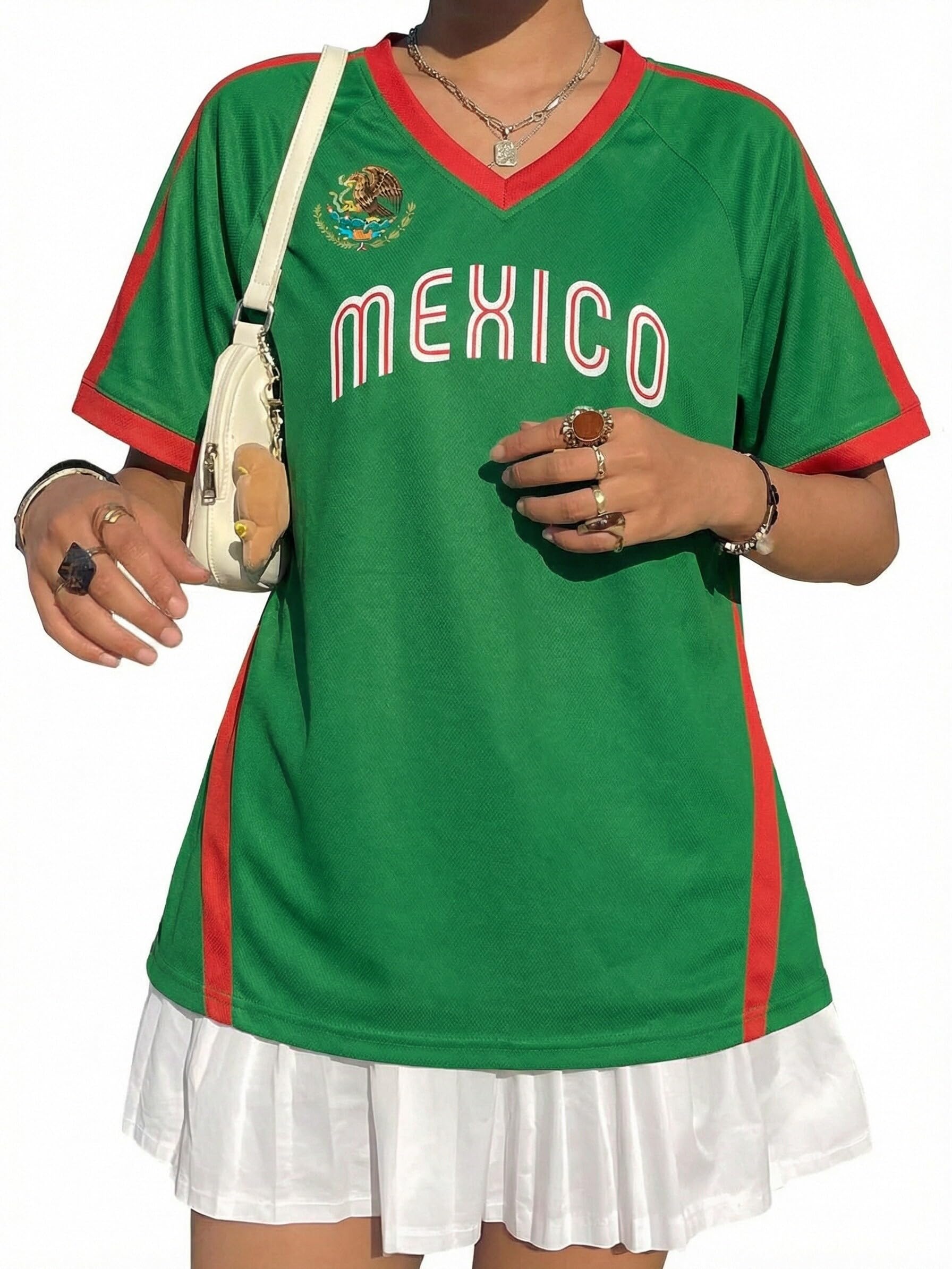 Soccer Jersey Women Soccer Mom Shirts Game Day Outfits Mexico Soccer Tee