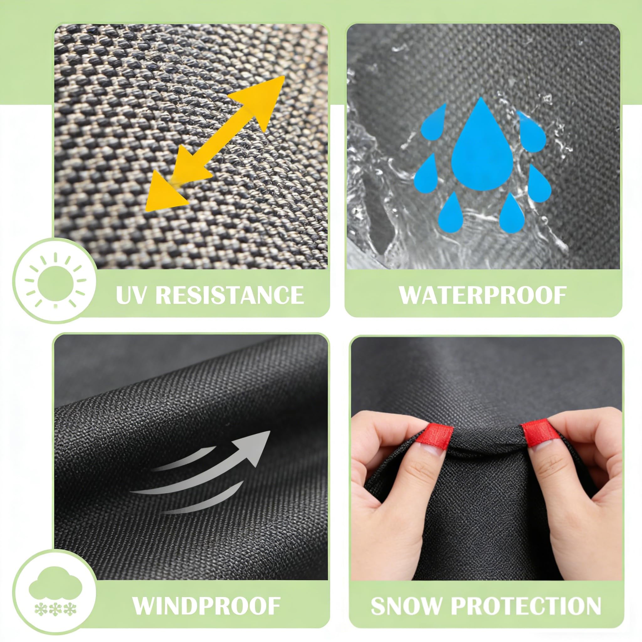 4 Foot Folding Table Storage Bag, Waterproof Outdoor Folding Camping Table Carrying Bag (64x11x64cm) — view 4